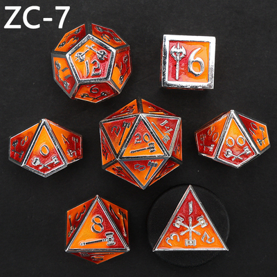 Customizable polyhedral dice set role-playing dice game RPG Dungeon and Dragon dice set board game