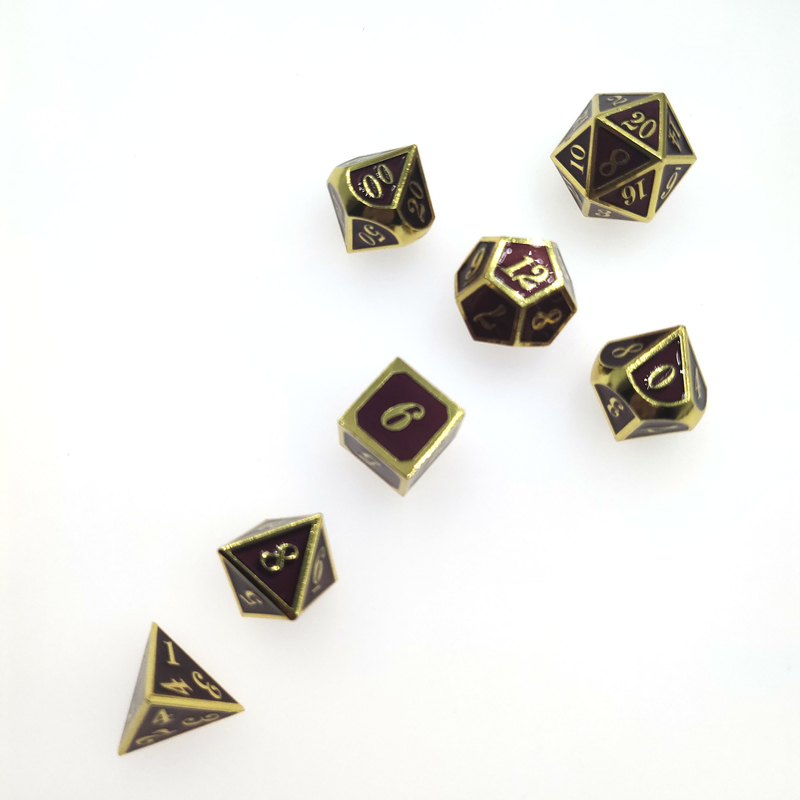 Sharp Edges Exquisite RPG Dice Set Multi Color Gaming Dice Set Wear Polyhedral
