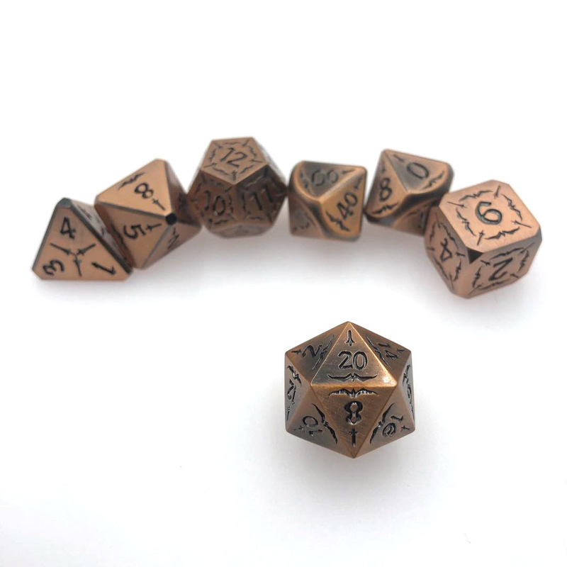 Bulk Rpg Dice Set Polyhedral Hand Polished Black Liquid Core Dice Nontoxic