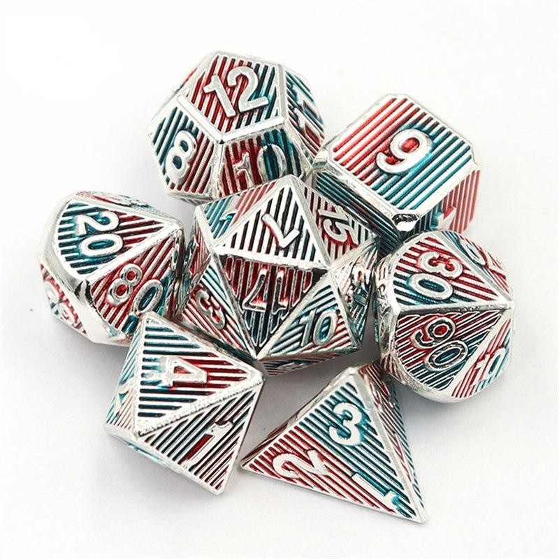 Digital Metal RPG Dice Color Vertical Strip Dnd Coc Luxury style
