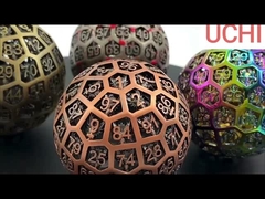 Metallwürfel D100 (DND) RPG Ball Rollen Kugeln Desktop Multi-Nudel Drache und Dungeon