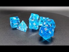 Transparent flower resin dice