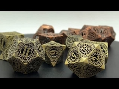 7PCS polyhedron D & D dice custom color D20 DND dragon and dragon RPG game spike DND metal dice
