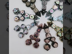 Antique bronze metal dice set fifth person gaming metal color custom stray earth alloy dice